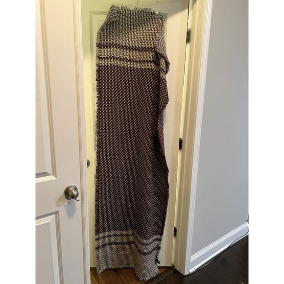 Modena Scarf Woven Multicolor Long Scarf Length Approximately 74” Long - Picture 3 of 6